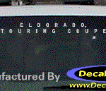 DC08510 Cadillac Eldorado Decal