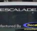 DC08511 Cadillac Escalade Decal