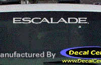 DC08511 Cadillac Escalade Decal