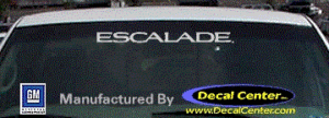 DC08511 Cadillac Escalade Decal