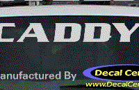 DC08525 Cadillac Caddy Decal 