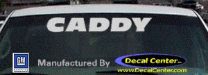 DC08526 Cadillac Caddy Decal