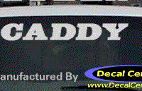 DC08527 Cadillac Caddy Decal 