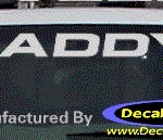 DC08531 Cadillac Caddy Decal