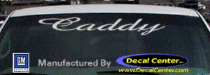 DC08533 Cadillac Caddy Decal