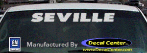 DC08536 Cadillac Seville Decal
