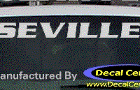DC08537 Cadillac Seville Decal 