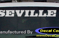 DC08539 Cadillac Seville Decal 
