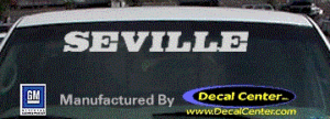 DC08539 Cadillac Seville Decal