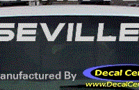 DC08542 Cadillac Seville Decal 