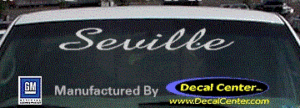 DC08545 Cadillac Seville Decal