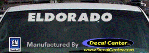 DC08548 Cadillac Eldorado Decal