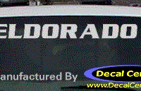 DC08549 Cadillac Eldorado Decal 