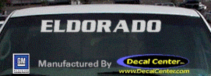 DC08549 Cadillac Eldorado Decal