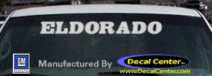 DC08551 Cadillac Eldorado Decal