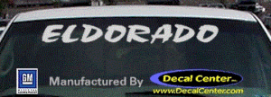DC08553 Cadillac Eldorado Decal