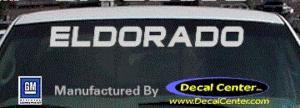 DC08554 Cadillac Eldorado Decal