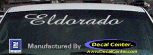 DC08557 Cadillac Eldorado Decal