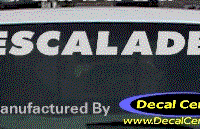 DC08572 Cadillac Escalade Decal 