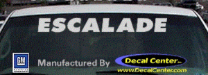 DC08572 Cadillac Escalade Decal