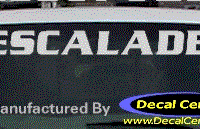 DC08573 Cadillac Escalade Decal 