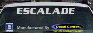 DC08573 Cadillac Escalade Decal