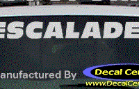 DC08574 Cadillac Escalade Decal 
