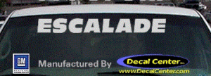 DC08574 Cadillac Escalade Decal