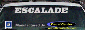 DC08575 Cadillac Escalade Decal