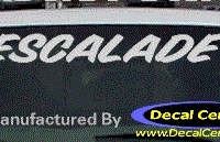 DC08576 Cadillac Escalade Decal 