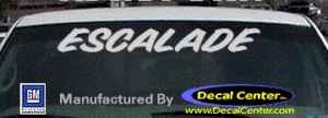 DC08576 Cadillac Escalade Decal