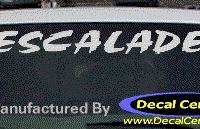 DC08577 Cadillac Escalade Decal 