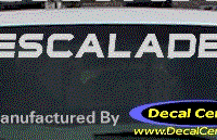 DC08578 Cadillac Escalade Decal 