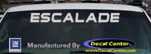 DC08578 Cadillac Escalade Decal