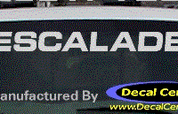 DC08579 Cadillac Escalade Decal 