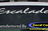 DC08580 Cadillac Escalade Decal 