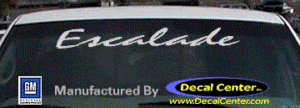 DC08580 Cadillac Escalade Decal