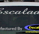 DC08581 Cadillac Escalade Decal