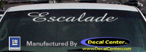 DC08581 Cadillac Escalade Decal