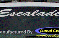 DC08582 Cadillac Escalade Decal 