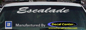 DC08582 Cadillac Escalade Decal