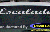 DC08583 Cadillac Escalade Decal 