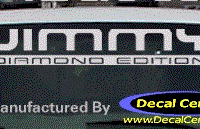 DC09007 GMC Jimmy Diamond Edition Decal 