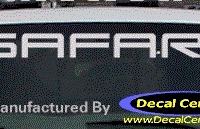 DC09009 GMC Safari Decal 