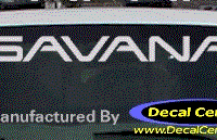 DC09010 GMC Savana Decal 