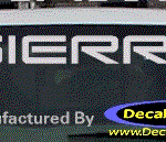 DC09011 GMC Sierra Decal