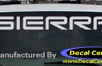 DC09011 GMC Sierra Decal 