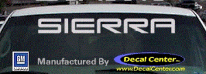 DC09011 GMC Sierra Decal