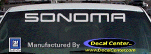 DC09012 GMC Sonoma Decal