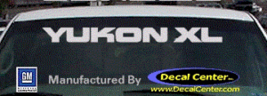 DC09013 GMC Yukon XL Decal